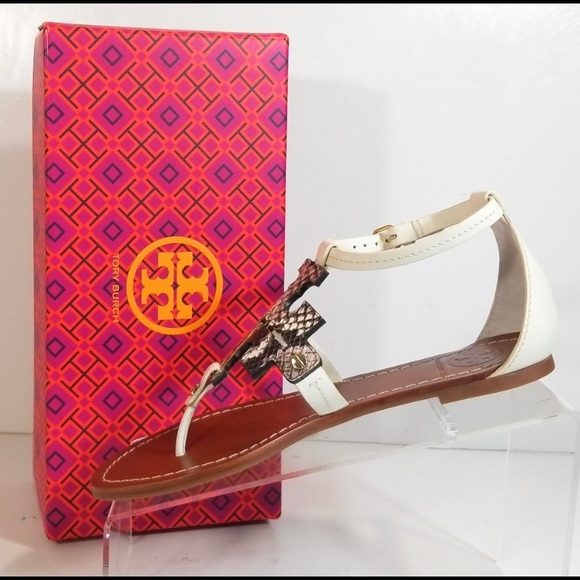 Tory Burch Chandler Phoebe Snake Sandals, SZ 7 - Picture 3 of 9